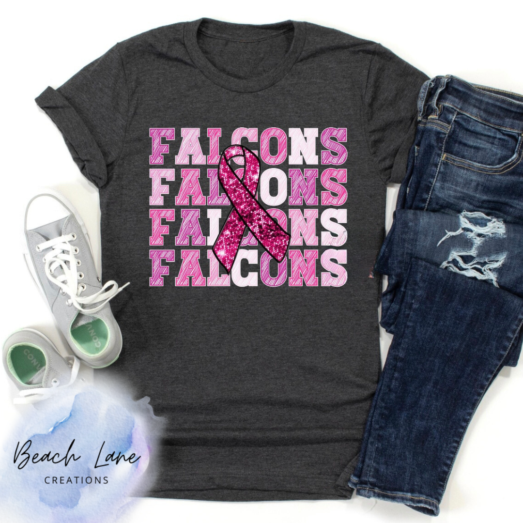 Falcons Pink Ribbon Tee