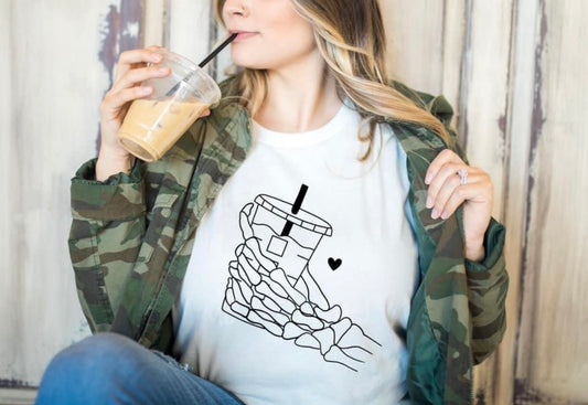 Skellie Hand Iced Coffee Tee