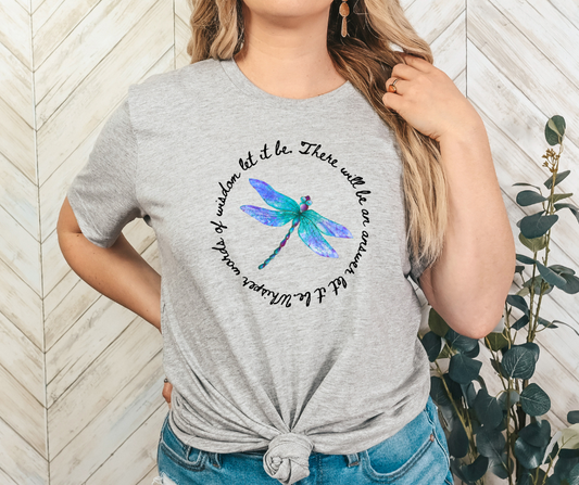 Let It Be Dragonfly Tee