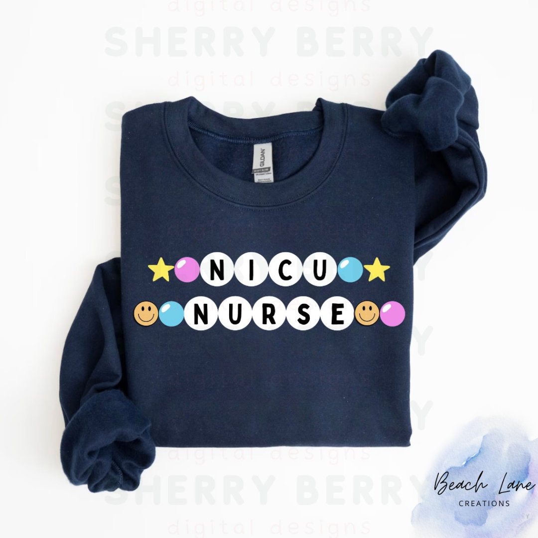 NICU Nurse Friendship Bracelet Crew Neck