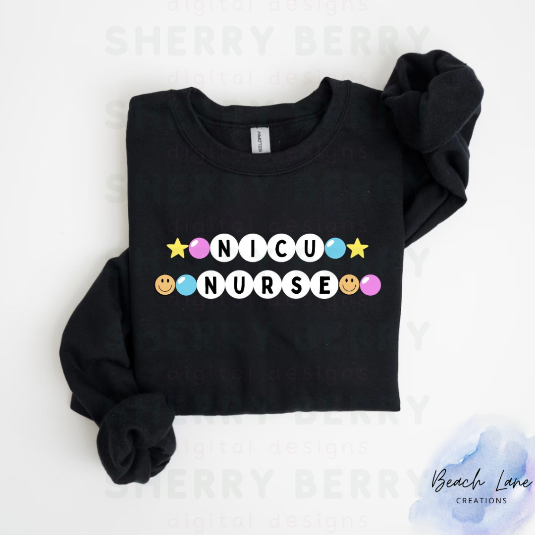 NICU Nurse Friendship Bracelet Crew Neck