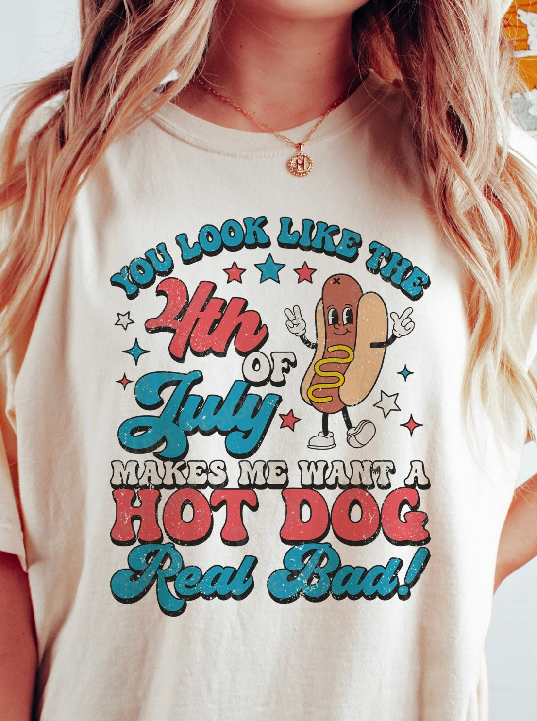 4th of July Hot Dog Tee