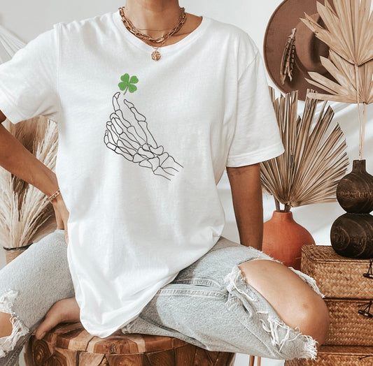 Skellie Hand with Clover Tee